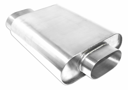 Performance Aluminum Oval Mufflers - Aluminum Oval Low Profile Mufflers