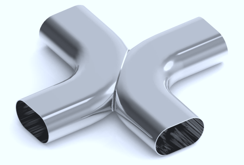 Custom Aluminum Balance Pipes - Oval Aluminum Balance Pipes