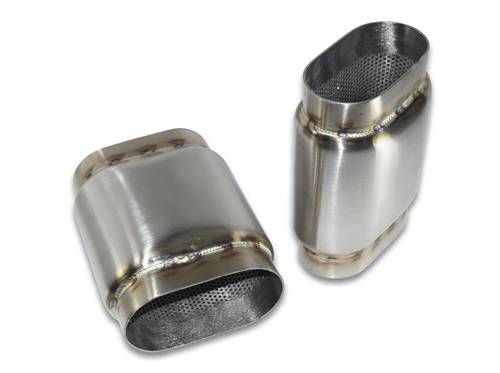 Custom Stainless Oval Mufflers - Custom Oval Race Mufflers