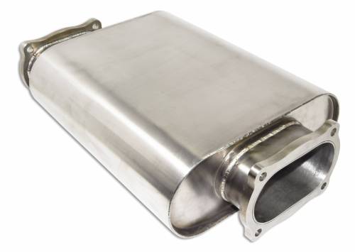 Custom Stainless Oval Mufflers - Custom Oval Low Profile Mufflers