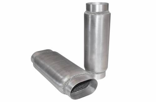 Aluminum Components- Oval - Performance Aluminum Oval Mufflers