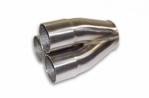 16ga 321 Stainless Merge Collectors (.065") - 3 into 1 321 Stainless Steel Performance Merge Collectors