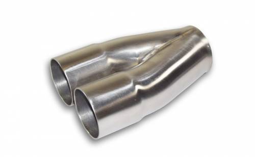 16ga 304 Stainless Merge Collectors (.065") - 2 into 1 304 Stainless Steel Merge Collectors