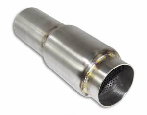Stainless Headers - 2 1/2" Diameter x 8" Long Bullet RaceMuffler