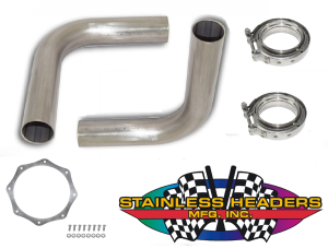 Stainless Headers - 3 1/2" Stainless Steel Bullhorn Kit