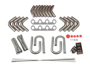Small Block Mopar 318 Poly Head Round Port Custom Fender Exit Header ...