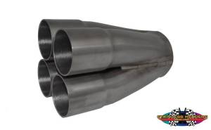Stainless Headers - 2" Primary 4 into 1 Performance Merge Collector-16ga Mild Steel