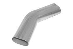 Stainless Headers - 3" Aluminum Oval Exhaust 45 Degree Bend