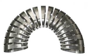 Stainless Headers - 3 1/2" Oval 180 Degree Pie Cut Kit