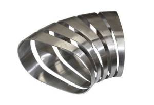 Stainless Headers - 4" Oval 45 Degree Pie Cut Kit