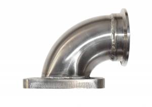 Stainless Headers - T3 Turbo Flange 90 Degree Stainless Turbo Elbow