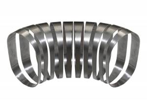 Stainless Headers - 3" Vertical Oval 90 Degree Pie Cut Kit