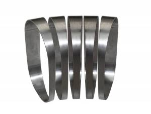 Stainless Headers - 4 1/2" Vertical Oval 45 Degree Pie Cut Kit