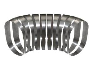 Stainless Headers - 4" Vertical Oval 90 Degree Pie Cut Kit