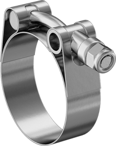 Stainless Headers - 1 7/8" Flat Band Clamp- Stainless Steel