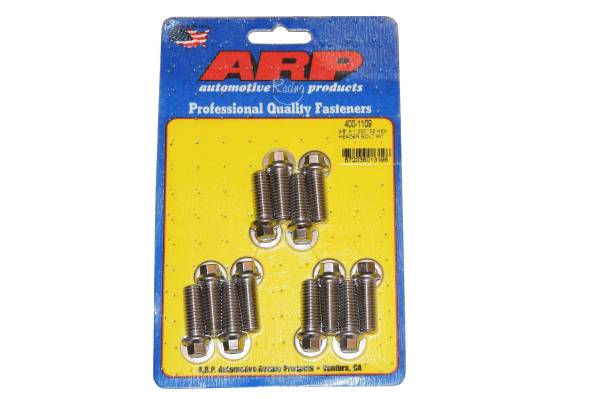 ARP - ARP 400-1109: 3/8" x 1" Long Stainless Header Bolts (12)