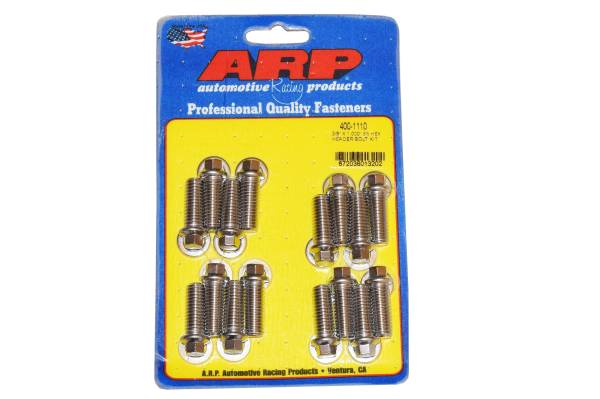 ARP - ARP 400-1110: 3/8" x 1" Long Stainless Header Bolts (16)