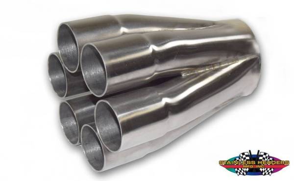 Stainless Headers - 1 1/2" Primary 6 into 1 Performance Merge Collector-16ga 321ss