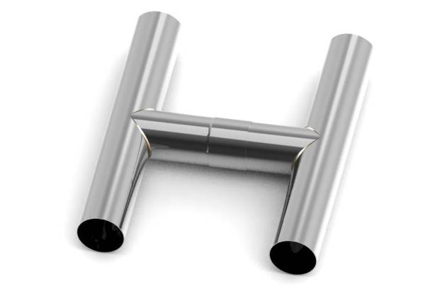 Stainless Headers - Custom 304 Stainless Steel Two-Piece H-Pipe