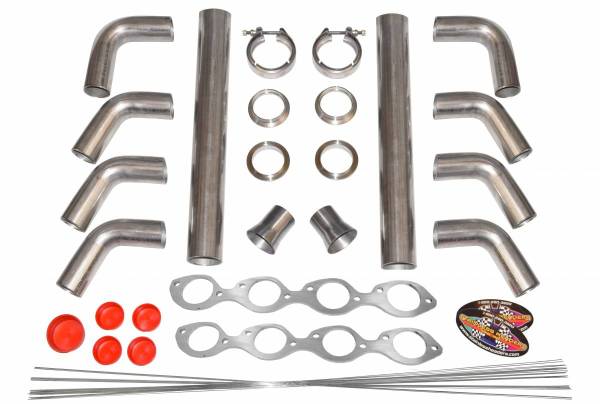 Stainless Headers - 5" Bore Space Big Block Chevy Turbo Manifold Build Kit