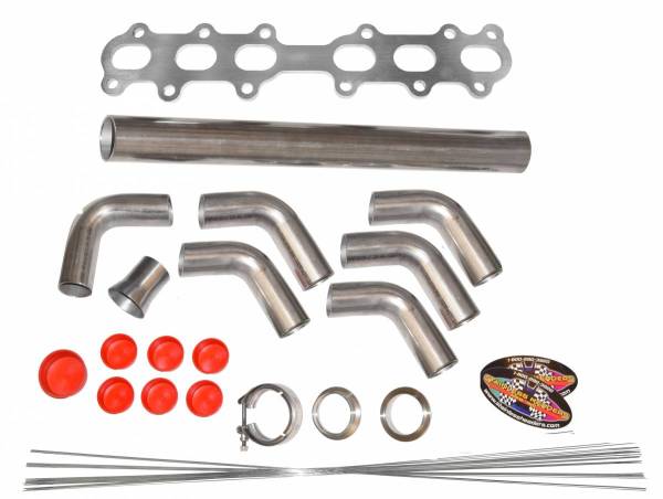 Stainless Headers - Toyota 2JZ-GTE Front Mount Turbo Manifold Build Kit