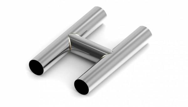 Stainless Headers - Universal 304 Stainless Steel One-Piece H-Pipe
