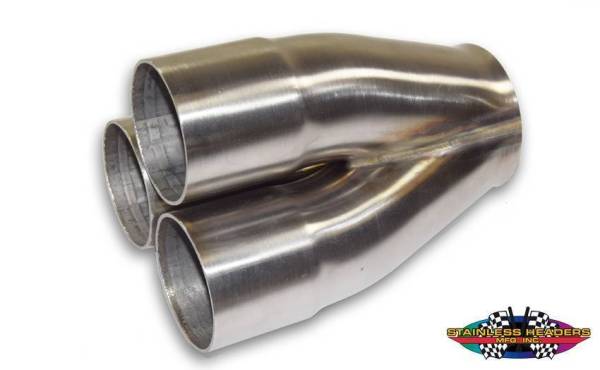 Stainless Headers - 2 3/8" Primary 3 into 1 Performance Merge Collector-16ga 304ss