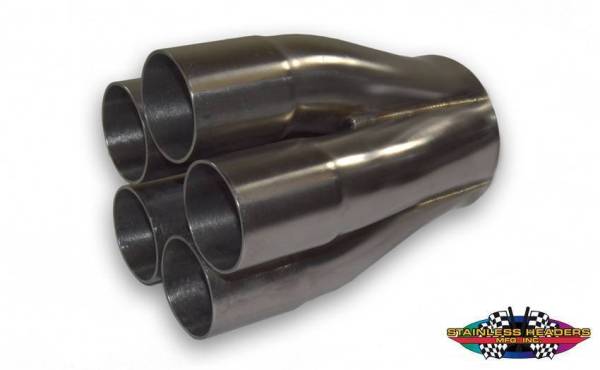 Stainless Headers - 1 5/8" Primary 5 into 1 Performance Merge Collector-16ga Mild Steel
