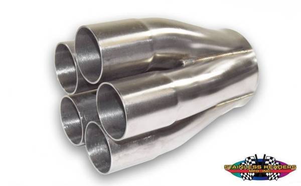 Stainless Headers - 2 3/8" Primary 5 into 1 Performance Merge Collector-16ga 321ss