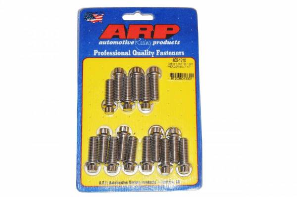 ARP - ARP 400-1210: 3/8" x 1" Long Stainless Header Bolts (16)