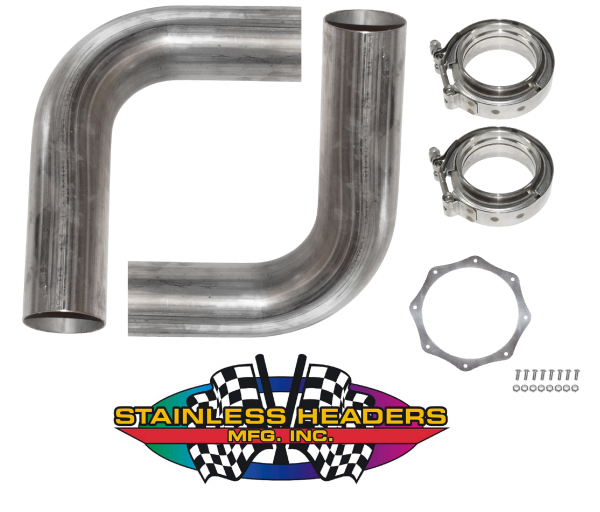 Stainless Headers - 3" Stainless Steel Bullhorn Kit
