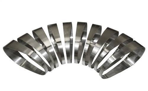 Stainless Headers - 3 1/2" Oval 90 Degree Pie Cut Kit