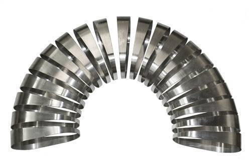 Stainless Headers - 3" Oval 180 Degree Pie Cut Kit