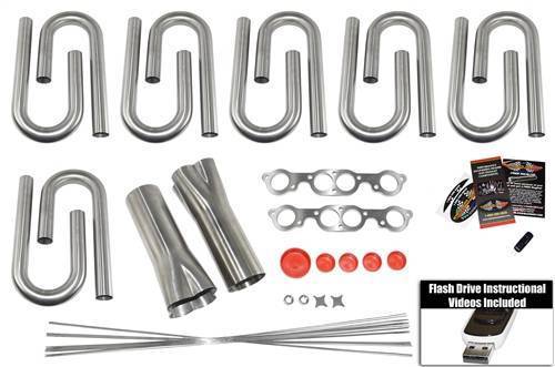 Stainless Headers - Chevrolet SB2 Custom Header Build Kit
