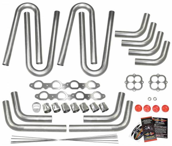 Stainless Headers - Chevy LS7/LSX D-Port Cobra Kit Car Custom Header Build Kit