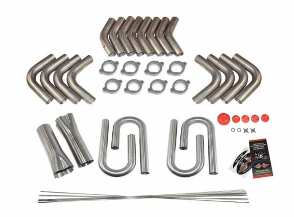 Stainless Headers - Small Block Chevy CFE/SBX 15 Degree Fender Exit Header Build Kit
