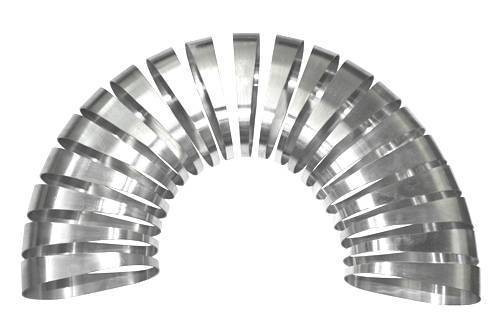 Stainless Headers - 3" Oval Aluminum 180 Degree Pie Cut Kit