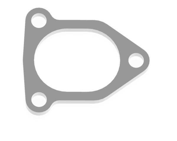 Lycoming TIO-540 3-Bolt Stainless Exhaust Flange- Single