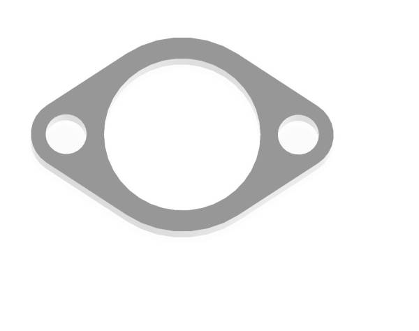 Continental 2-Bolt Stainless Exhaust Flange- Single Flange