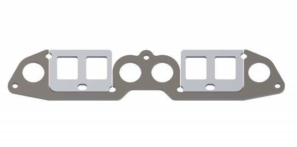 Jeep/AMC 2.5L/150 I-4 Manifold Flange Set: Mild Steel & Aluminum