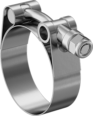2" Flat Band Clamp- Stainless Steel