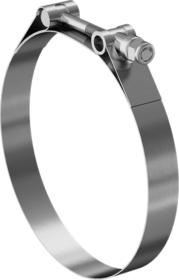 5" Flat Band Clamp- Stainless Steel