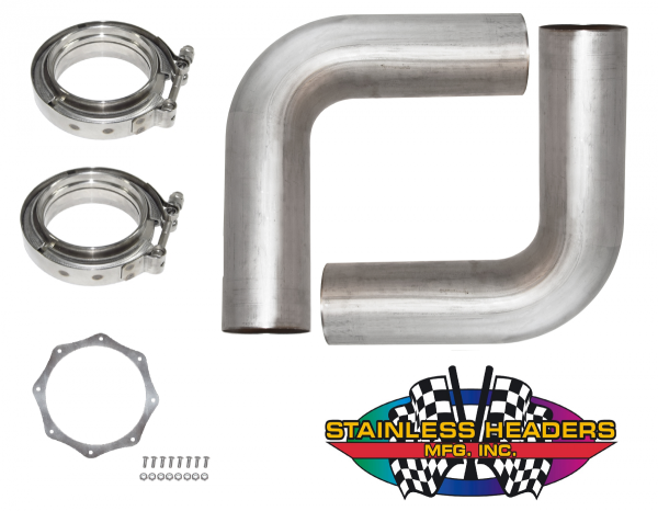 Stainless Headers - 4 1/2" Stainless Steel Bullhorn Kit