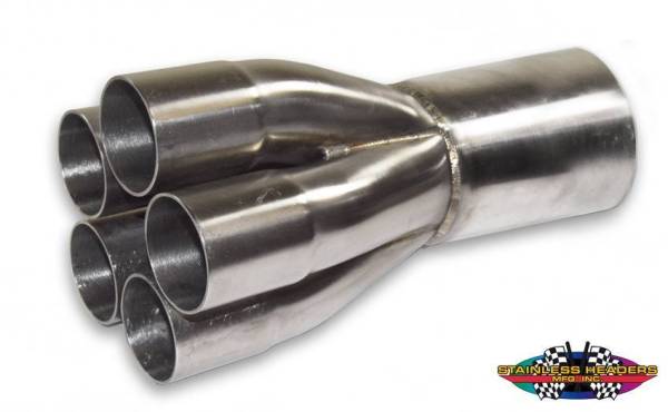 Stainless Headers - 1 5/8" Primary 5 into 1 Performance Merge Collector-16ga 304ss