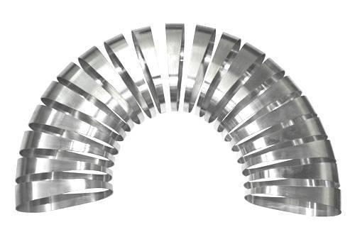 3" Oval Aluminum 180 Degree Pie Cut Kit