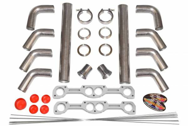 Stainless Headers - Small Block Chevy Dart/Reher-Morrison 15/18 Degree Turbo Manifold Build Kit