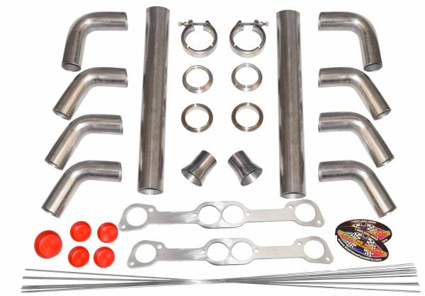 Stainless Headers - Pontiac 389/400/428/455 RA IV Round Port Turbo Manifold Build Kit
