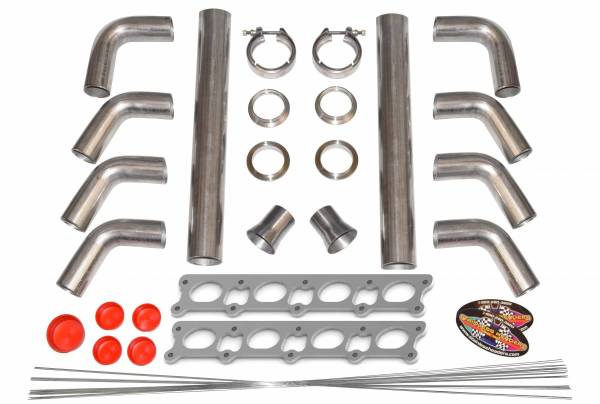 Stainless Headers - Brad Anderson BA 6x/8x Oval Port Turbo Manifold Build Kit