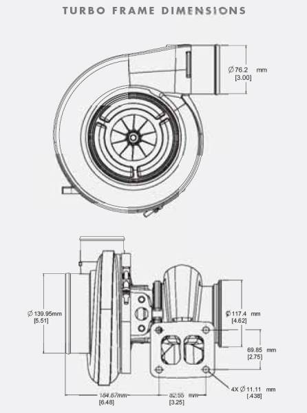 BorgWarner S400SX Turbo Charger- 75mm #176806