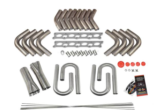 Brad Anderson BAE 6x/8x Hemi Oval Port Custom Fender Exit Header Build Kit